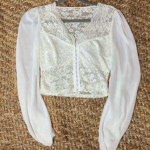 White Lace Blouse